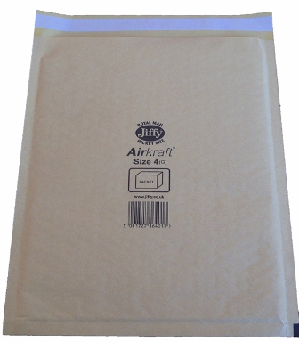 Jiffy Size JL4 (G) Envelopes - 240x320mm
